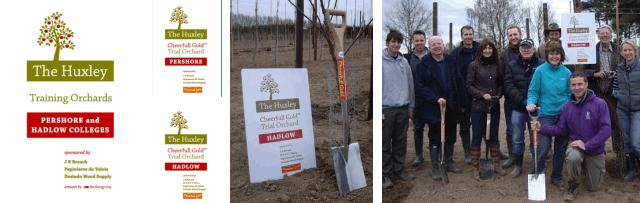Huxley Orchards signage Huxley Orchards signage